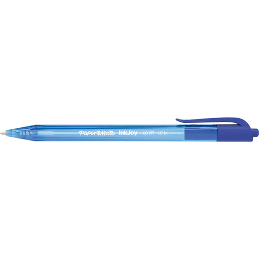 Paper Mate Kugelschreiber InkJoyT 100 RT 1mm blau Mine nicht auswechselbar nicht dokumentenecht Schaftfarbe: blau