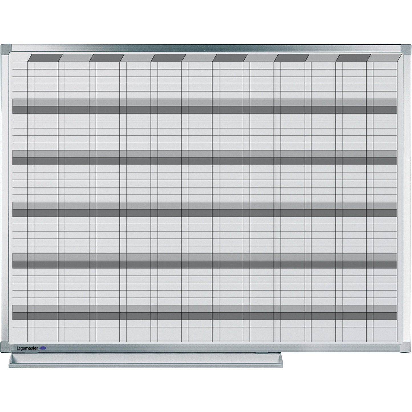 Legamaster Jahresplaner PROFESSIONAL 120 x 90 cm (B x H) 7-Tage-Woche inkl. Datumstreifen, Boardmarker Aluminium, eloxiert weiß