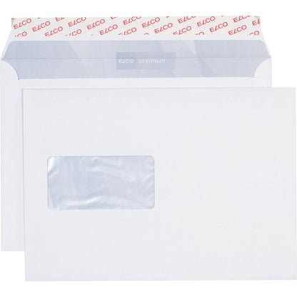 ELCO Versandtasche Office DIN C5 229 x 162 mm (B x H) mit Haftklebung mit Fenster 100g/m² hochweiß 100 St./Pack.