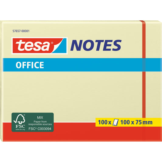 tesa® Haftnotiz Office Notes 100 x 75 mm (B x H) gelb 100 Bl.