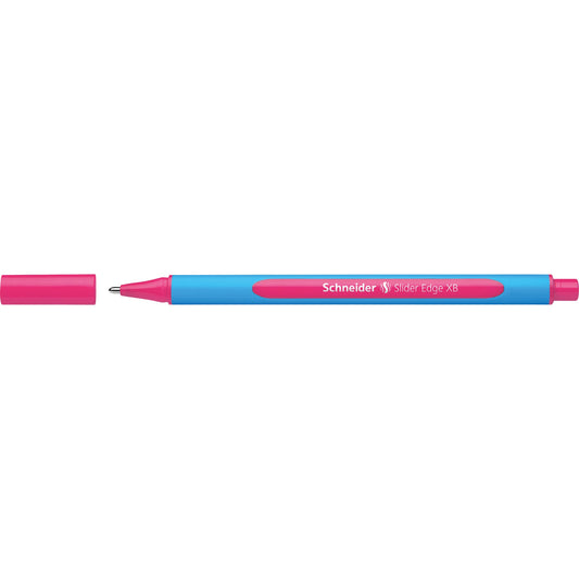 Schneider Kugelschreiber Slider Edge 0,7mm pink Mine nicht auswechselbar nicht dokumentenecht Schaftfarbe: cyan/pink