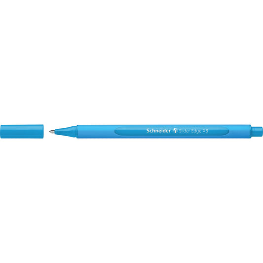 Schneider Kugelschreiber Slider Edge 0,7mm hellblau Mine nicht auswechselbar nicht dokumentenecht Schaftfarbe: cyan/hellblau