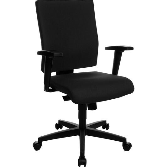 TOPSTAR Bürodrehstuhl Lightstar 10 41-53cm Synchronmechanik Rolle hart gebremst (für Teppichboden) Polyamid schwarz