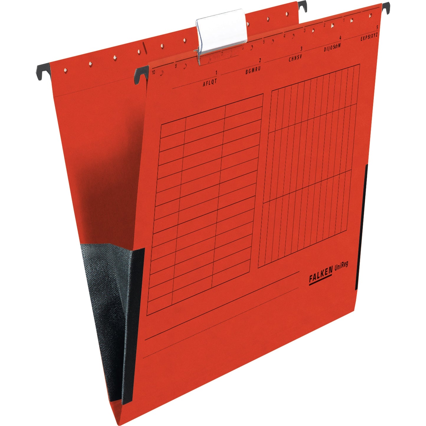 Falken Hängetasche UniReg DIN A4 230g/m² Manilakarton, recycelt rot 5 St./Pack.