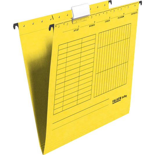 Falken Hängemappe UniReg DIN A4 230g/m² Manilakarton, recycelt gelb 5 St./Pack.