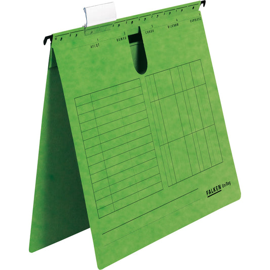 Falken Hängehefter UniReg DIN A4 230g/m² Manilakarton, recycelt grün 5 St./Pack.