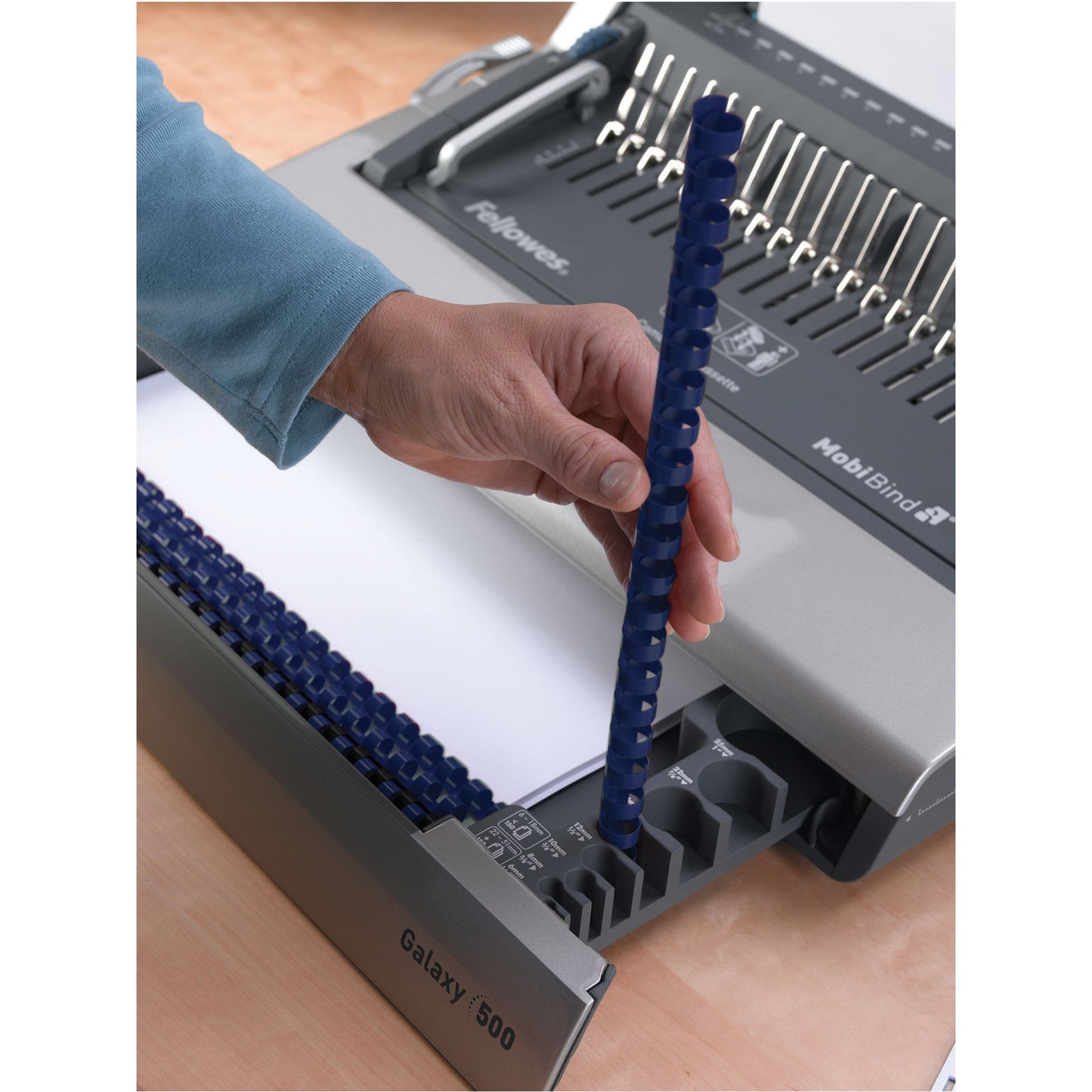 Fellowes® Plastikbindegerät Galaxy 52,6 x 15,2 x 44,6 cm (B x H x T) DIN A4 50mm graphit