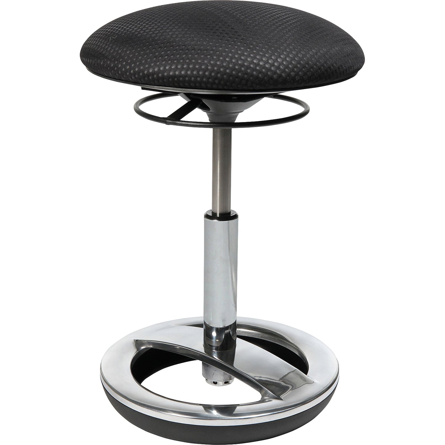 TOPSTAR Sitzhocker SITNESS® Bob Rundsitz Farbe der Sitzfläche: schwarz Farbe des Fußkreuzes: chrom