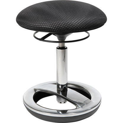 TOPSTAR Sitzhocker SITNESS® Bob Rundsitz Farbe der Sitzfläche: schwarz Farbe des Fußkreuzes: chrom