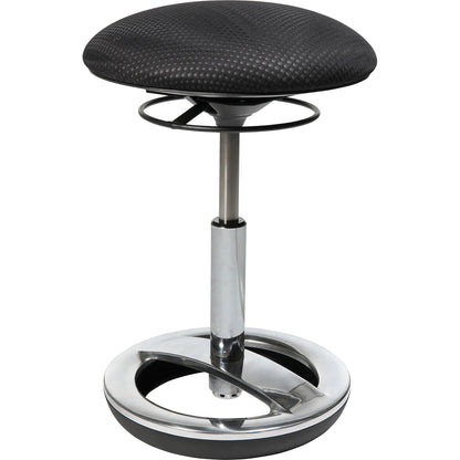 TOPSTAR Sitzhocker SITNESS® Bob Rundsitz Farbe der Sitzfläche: schwarz Farbe des Fußkreuzes: chrom