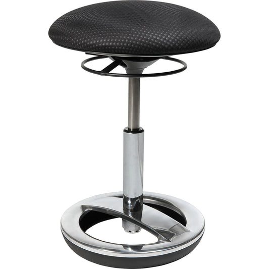 TOPSTAR Sitzhocker SITNESS® Bob Rundsitz Farbe der Sitzfläche: schwarz Farbe des Fußkreuzes: chrom
