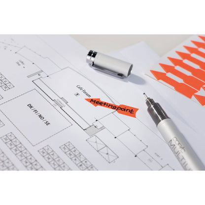 Avery Zweckform Hinweisetikett 39 x 9 mm (B x H) Papier leuchtorange 63 Etik./Pack.