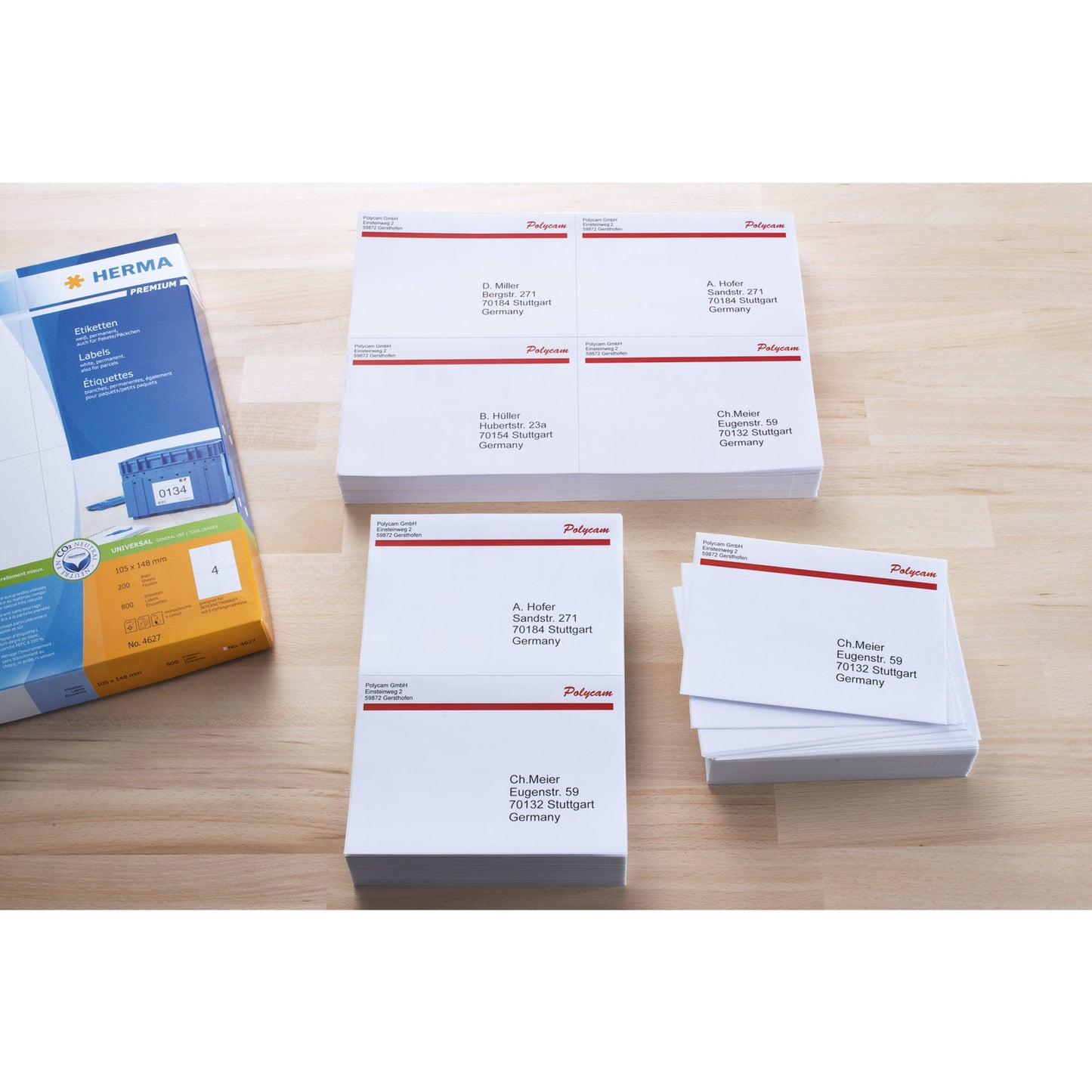 HERMA Adressetikett PREMIUM 105 x 148 mm (B x H) Papier weiß 800 Etik./Pack.