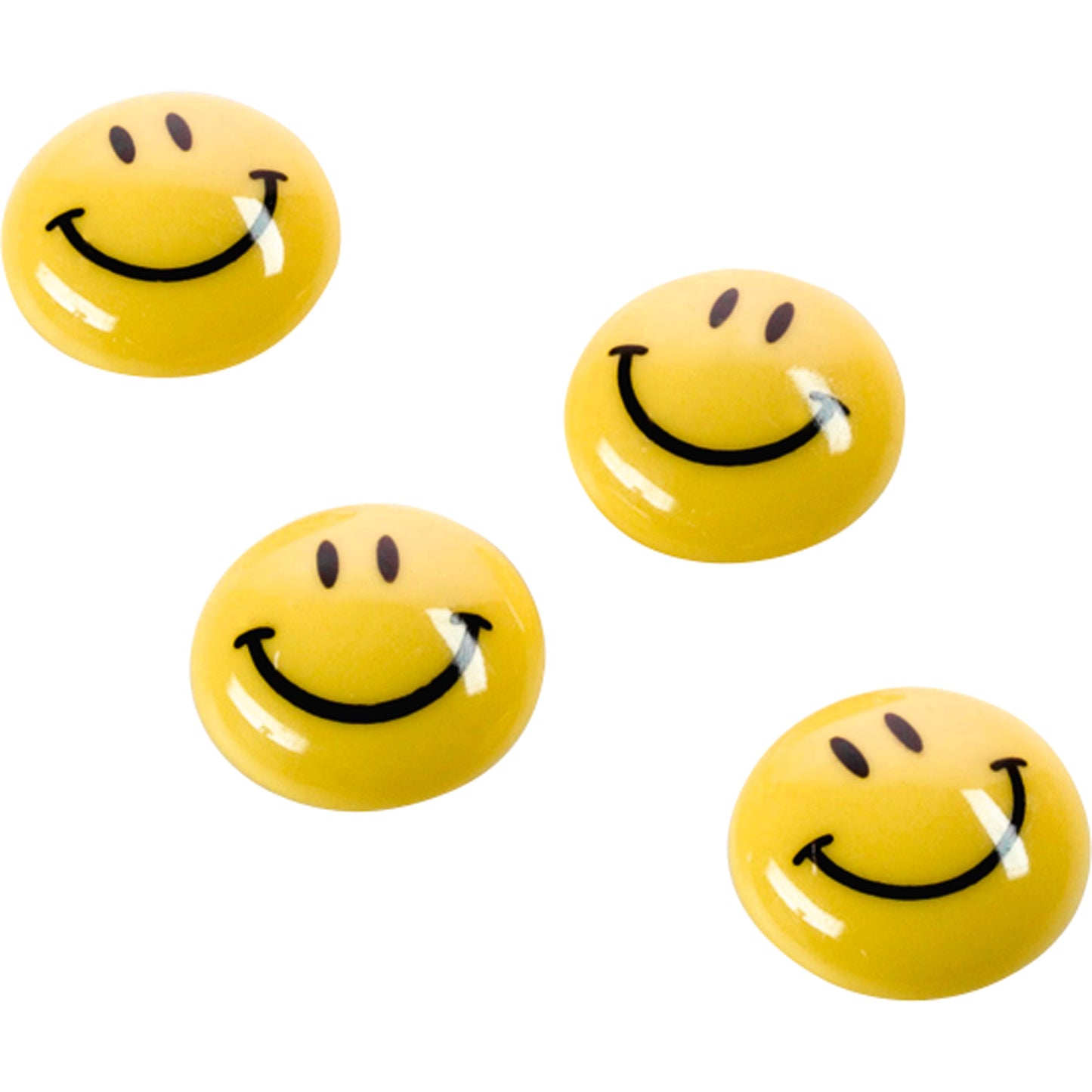 magnetoplan® Magnet Smiley 40mm 0,06kg Ferrit gelb 4 St./Pack.