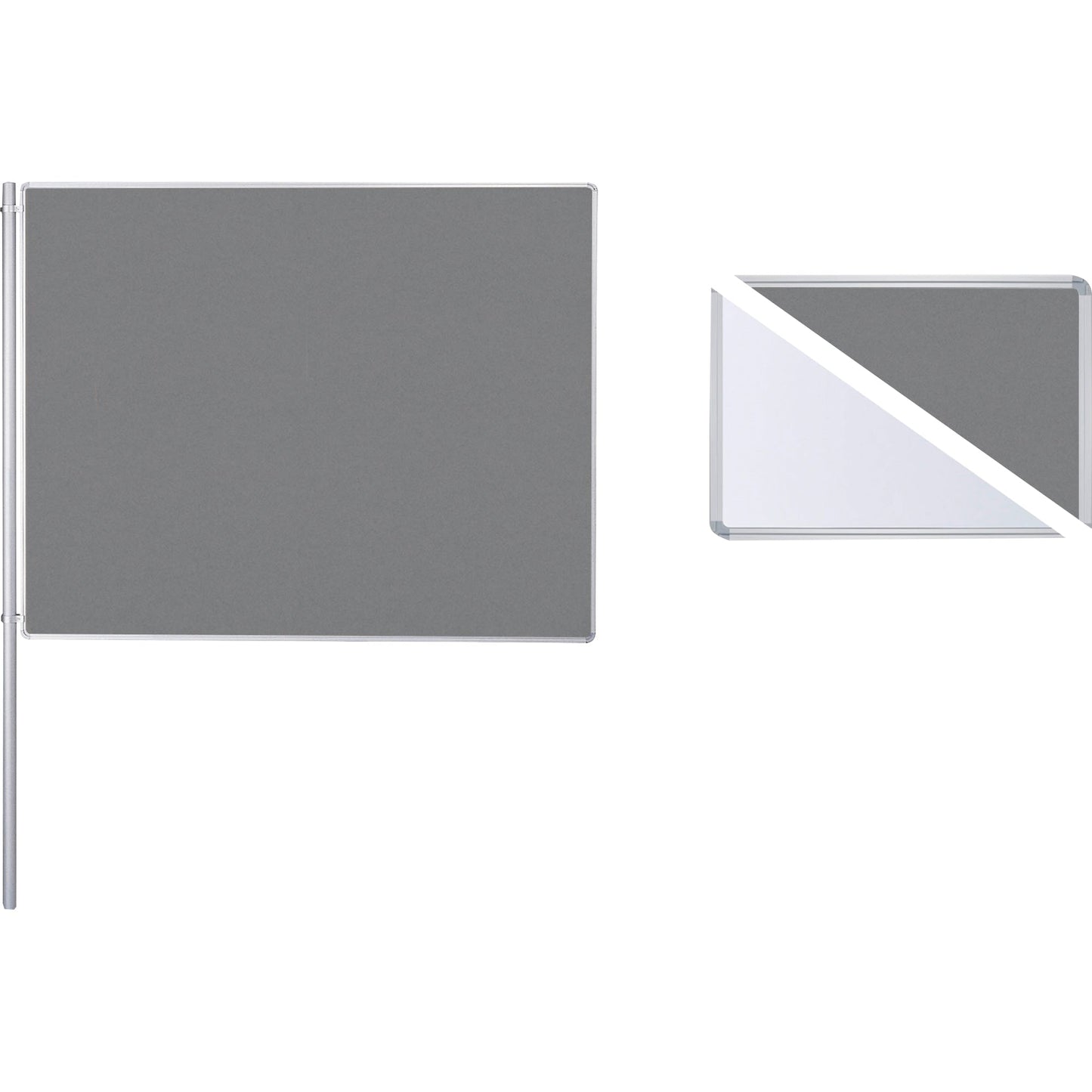 Ultradex Anbauelement Tafel 200 x 120 cm (B x H) Polyester Farbe der Vorderseite: grau Farbe der Rückseite: weiß