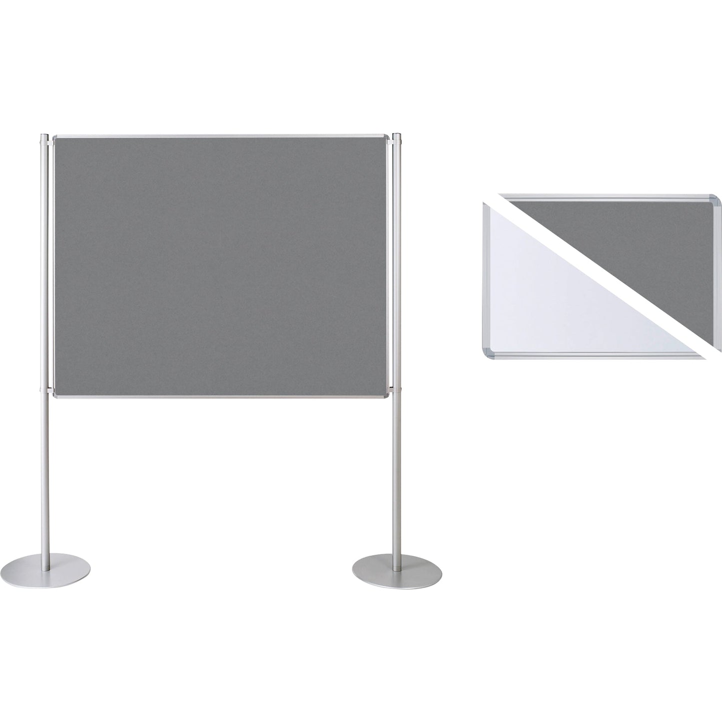 Ultradex Multifunktionstafel 200 x 120 cm (B x H) Polyester Material der Pinnfläche: Filz grau