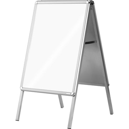 magnetoplan® Kundenstopper SP 63,9 x 88,6 x 125 cm (B x H x T) DIN A1 Aluminium silber