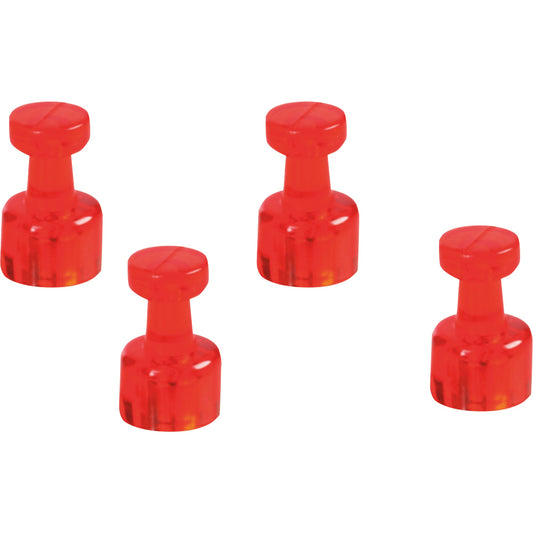 magnetoplan® Magnet Memohalter 11 x 18 mm (Ø x L) 11mm 0,5kg Ferrit rot 4 St./Pack.
