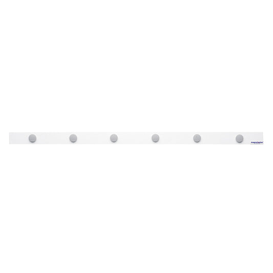 magnetoplan® Magnetleiste magnetowand 5 x 100 cm (B x L) Stahl, kunststoffbeschichtet weiß
