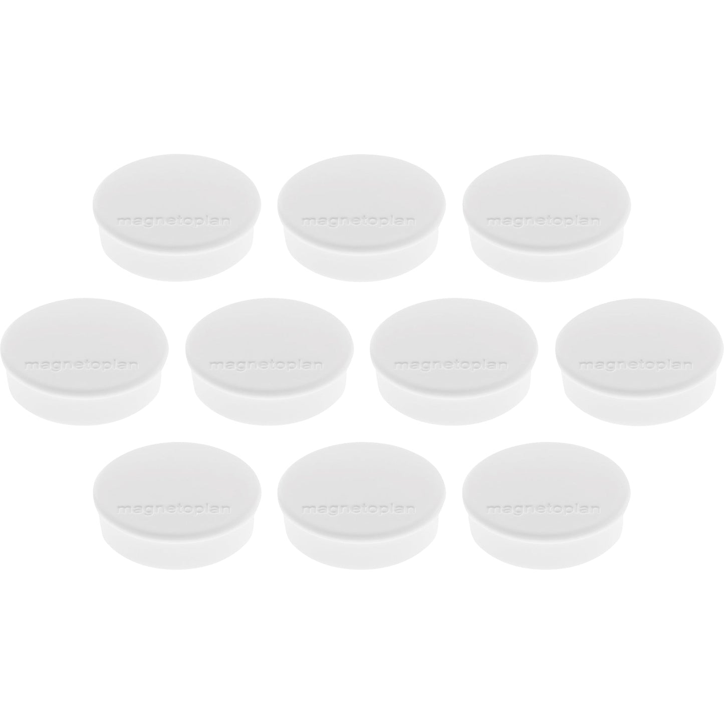 magnetoplan® Magnet Discofix Hobby 24 x 8 mm (Ø x H) 24mm 0,3kg Ferrit weiß 10 St./Pack.