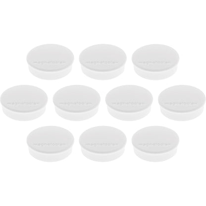 magnetoplan® Magnet Discofix Hobby 24 x 8 mm (Ø x H) 24mm 0,3kg Ferrit weiß 10 St./Pack.