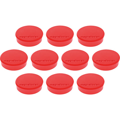 magnetoplan® Magnet Discofix Hobby 24 x 8 mm (Ø x H) 24mm 0,3kg Ferrit rot 10 St./Pack.
