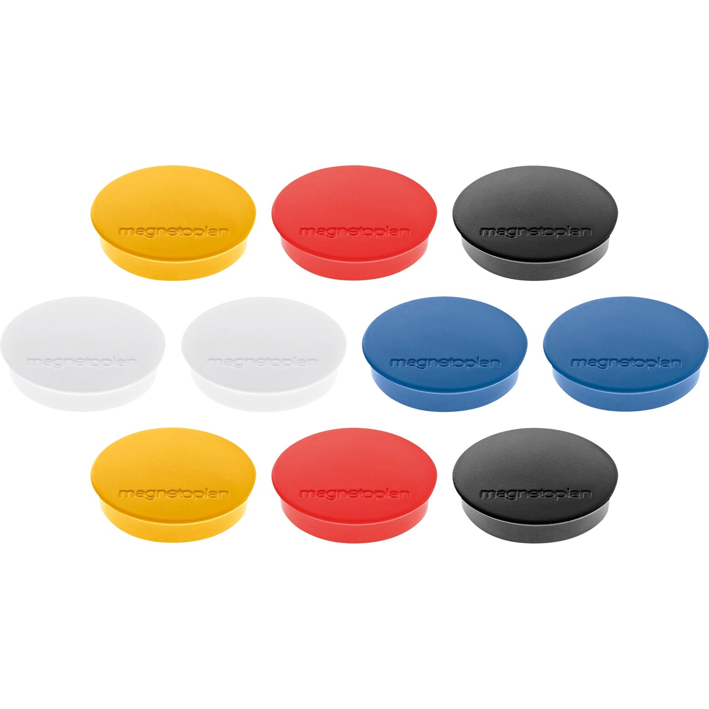 magnetoplan® Magnet Discofix Standard 30 x 8 mm (Ø x H) 30mm 0,7kg Ferrit farbig sortiert 10 St./Pack.