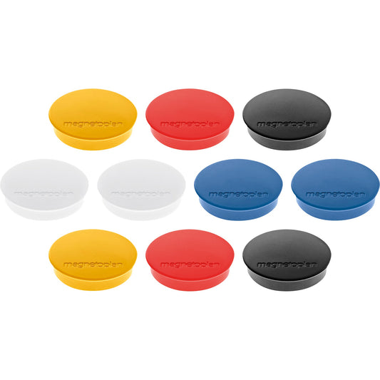 magnetoplan® Magnet Discofix Standard 30 x 8 mm (Ø x H) 30mm 0,7kg Ferrit farbig sortiert 10 St./Pack.