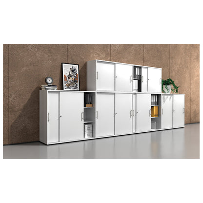 Hammerbacher Schiebetürenschrank 1.200 x 1.100 x 400 mm (B x H x T) weiß