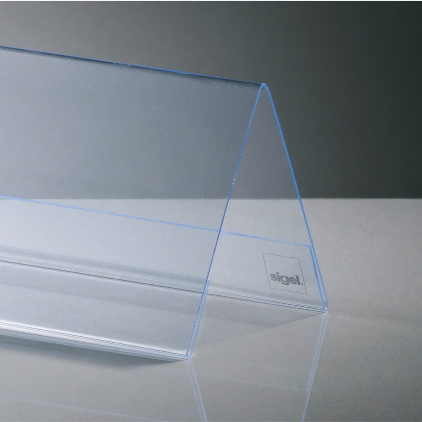 SIGEL Tischaufsteller 9,5 x 4,2 x 4,5 cm (B x H x T) beidseitig verwendbar Hartplastik glasklar 10 St./Pack.