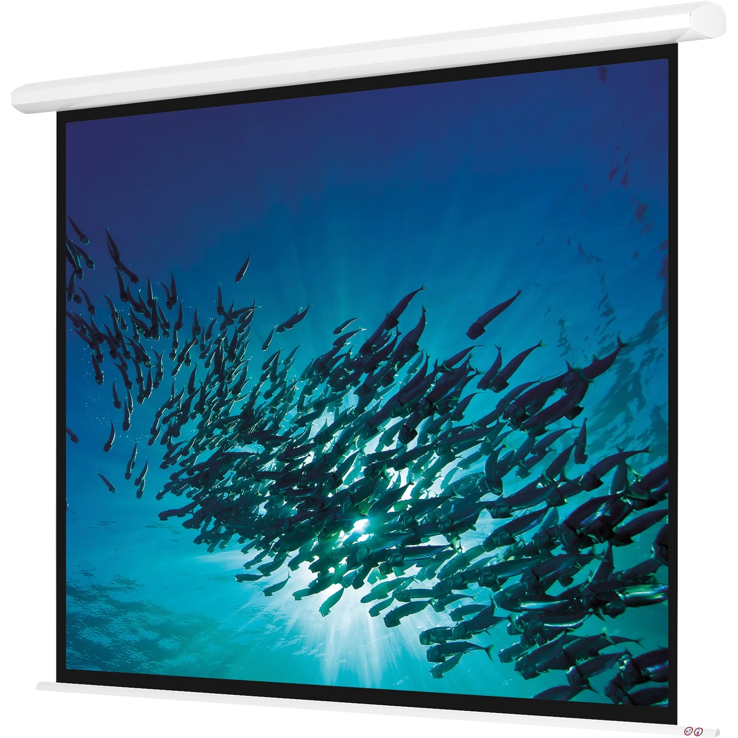 magnetoplan® Projektionswand Cineflex Advaced IR Bildformat: 4:3 Projektionsfläche: 180 x 240 cm (B x H) inkl. Infrarot Fernbedienung weiß