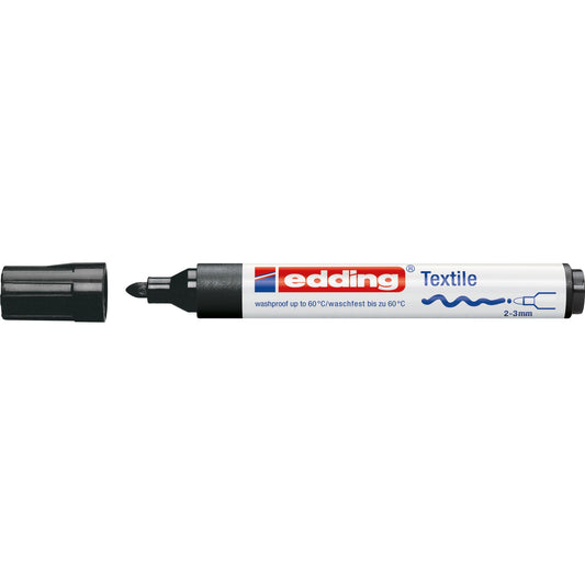 edding Textilmarker creative 4500 2-3mm schwarz Rundspitze