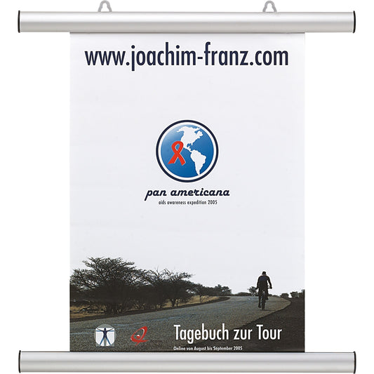 FRANKEN Klemmschiene inkl. 2 Klemmschienen, 2 Aufhängeösen Aluminium silber