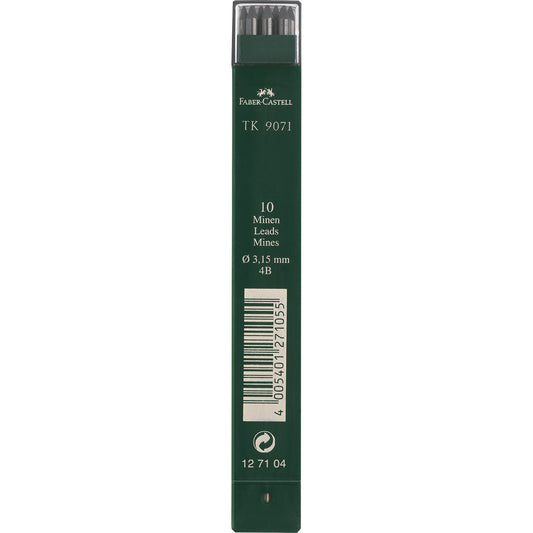 Faber-Castell Fallmine TK® 9071 3,15mm 4B 10 St./Pack.