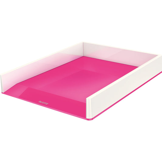 Leitz Briefablage WOW Duo Colour DIN A4, DIN C4, Folio, Letter Polystyrol Farbe: pink/weiß