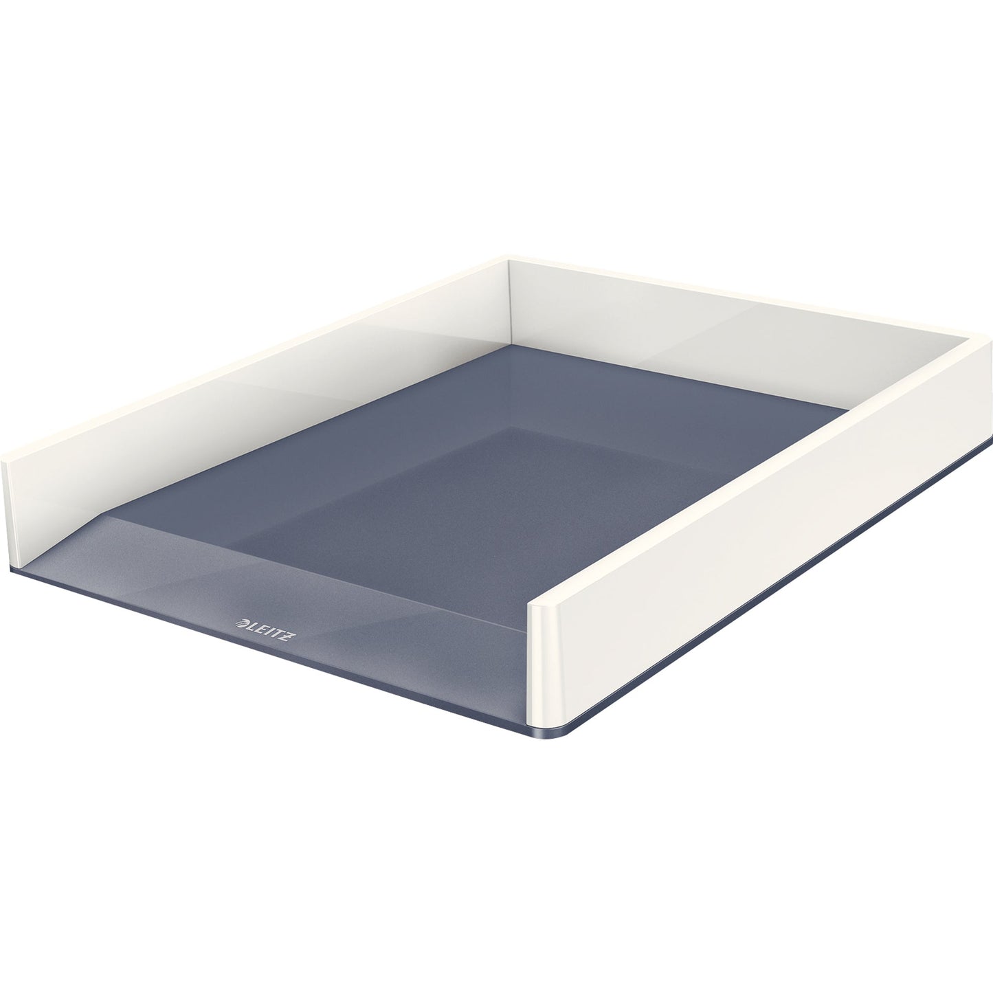 Leitz Briefablage WOW Duo Colour DIN A4, DIN C4, Folio, Letter Polystyrol Farbe: grau/weiß