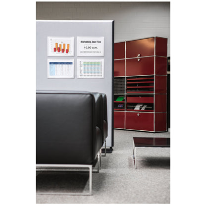 DURABLE Magnetrahmen DURAFRAME® GRIP DIN A4 Polypropylen/Polyethylen silber metallic