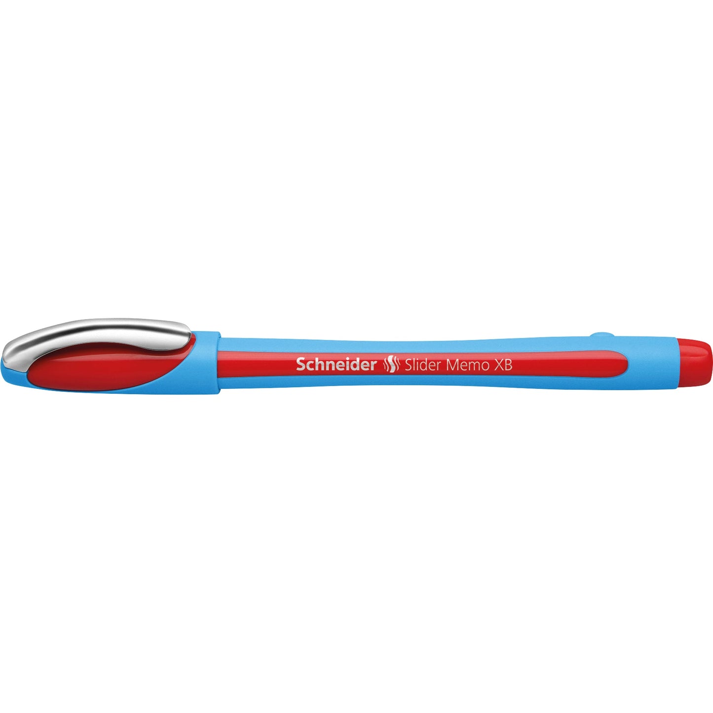 Schneider Kugelschreiber Slider Memo XB 0,7mm XB rot Mine nicht auswechselbar nicht dokumentenecht Schaftfarbe: cyan/rot