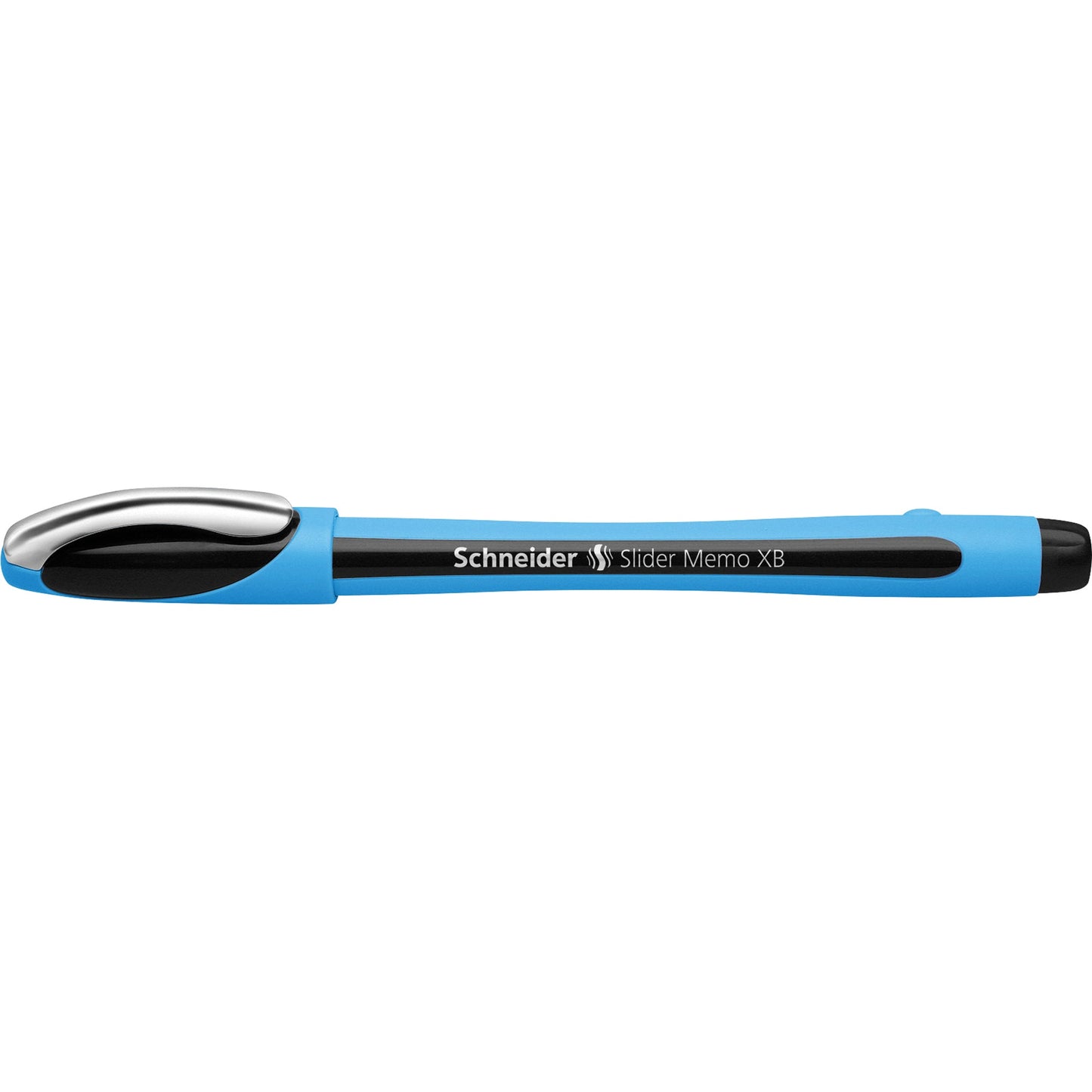 Schneider Kugelschreiber Slider Memo XB 0,7mm XB schwarz Mine nicht auswechselbar dokumentenecht Schaftfarbe: cyan/schwarz
