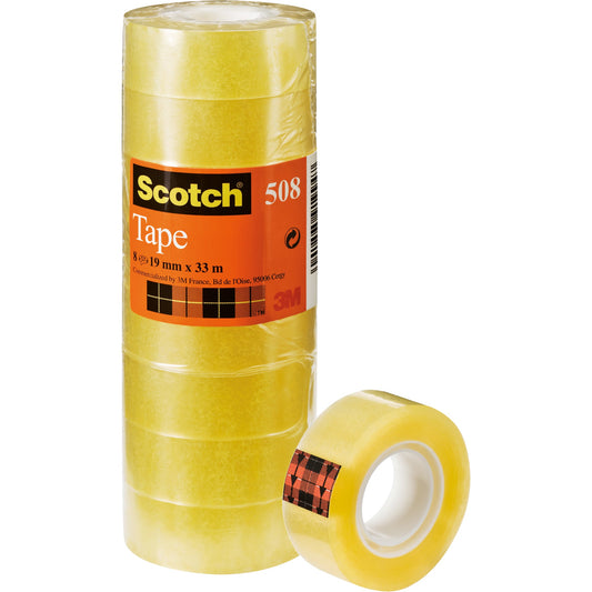 Scotch® Klebefilm 508 19 mm x 33 m (B x L) einseitig klebend Polypropylen transparent 8 St./Pack.