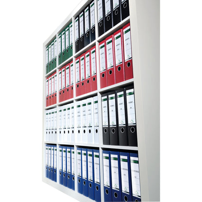 Leitz Ordnerrückenetikett breit/lang 61,5 x 285 mm (B x H) selbstklebend mit Griffloch grau 75 Etik./Pack.