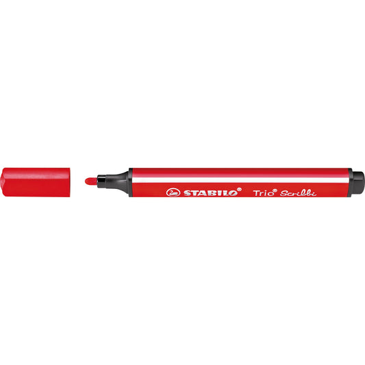 STABILO® Fasermaler Trio® Scribbi 1,5-2mm rot auswaschbar