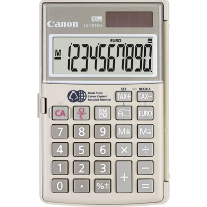 Canon Taschenrechner LS-10TEG 1 x 10-stellig grau Batterie, Solar-Energie