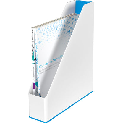 Leitz Stehsammler WOW Duo Colour 7,3 x 31,8 x 27,2 cm (B x H x T) DIN A4 Werkstoff: Polystyrol blau/weiß
