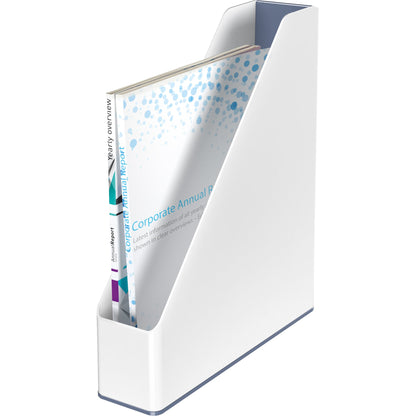 Leitz Stehsammler WOW Duo Colour 7,3 x 31,8 x 27,2 cm (B x H x T) DIN A4 Werkstoff: Polystyrol grau/weiß