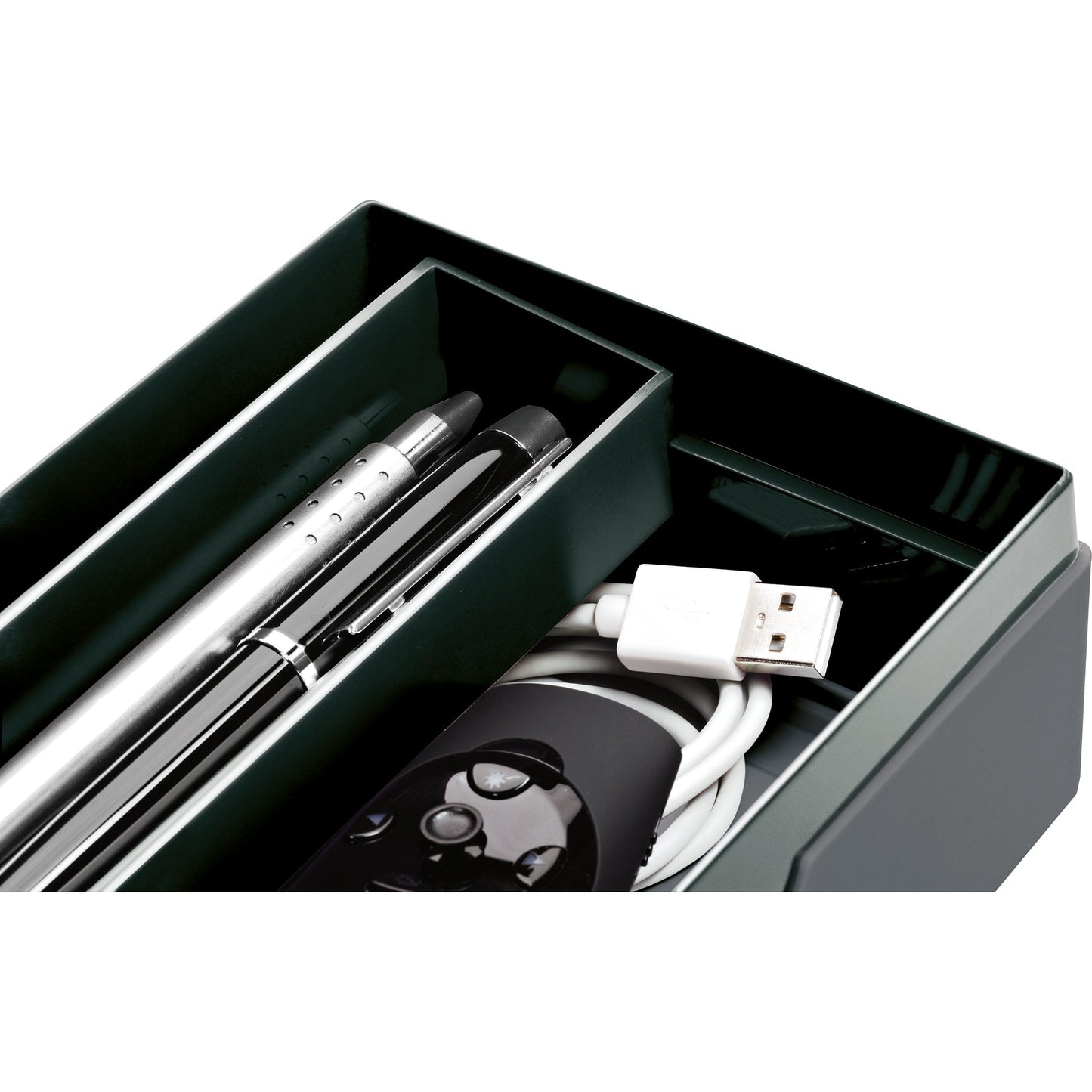 DURABLE Stiftschale VARICOLOR® JOB CASE 12,2 x 6,2 x 23,5 cm (B x H x T) ABS Kunststoff anthrazit 2 Fächer