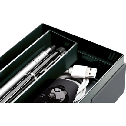 DURABLE Stiftschale VARICOLOR® JOB CASE 12,2 x 6,2 x 23,5 cm (B x H x T) ABS Kunststoff anthrazit 2 Fächer