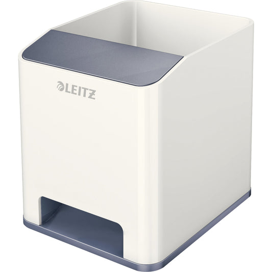 Leitz Stifteköcher WOW Duo Colour 9 x 10 x 10,1 cm (B x H x T) Polystyrol grau/weiß