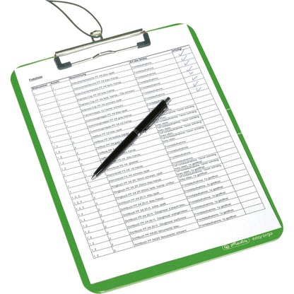 Herlitz Klemmbrett easy orga to go 22,5 x 31,5 cm (B x H) DIN A4 Polystyrol opak apfel