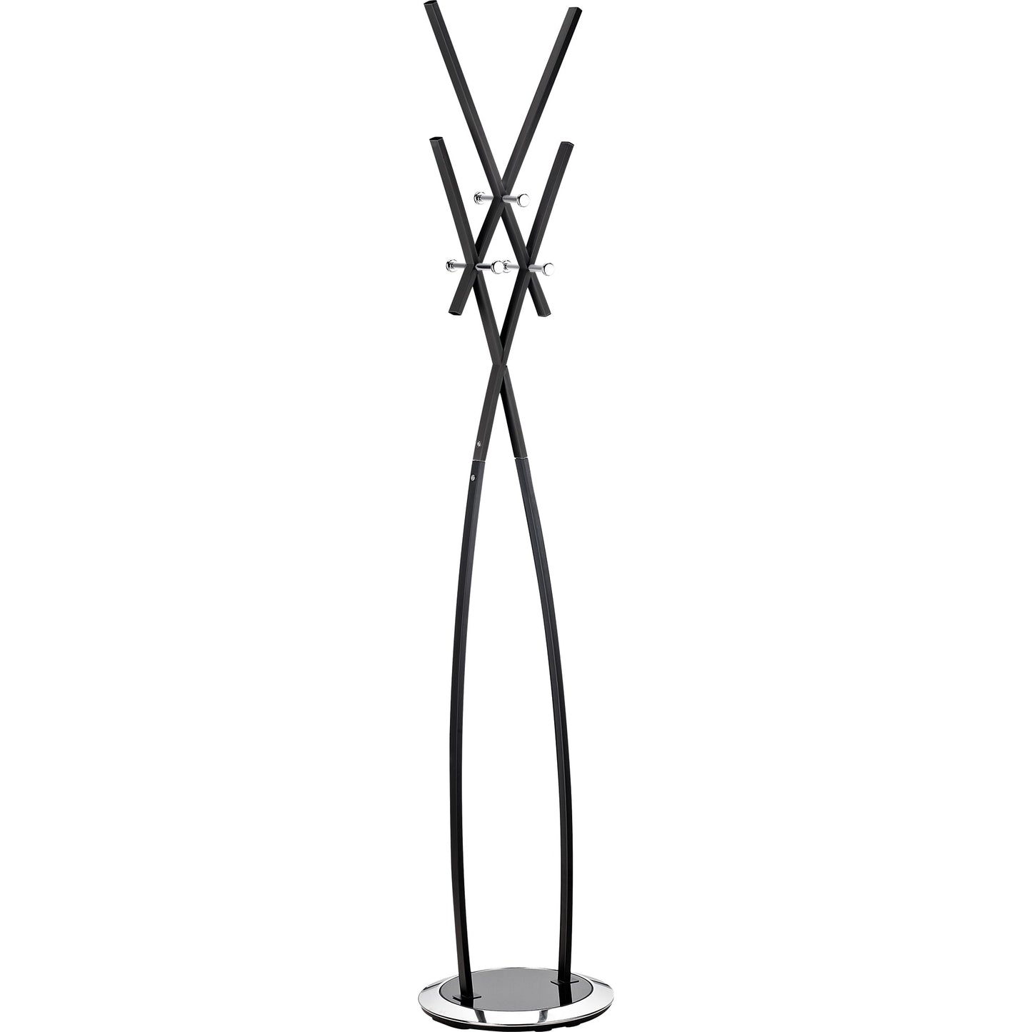 ALCO Garderobenständer 37 x 182 cm (Ø x H) Metall schwarz